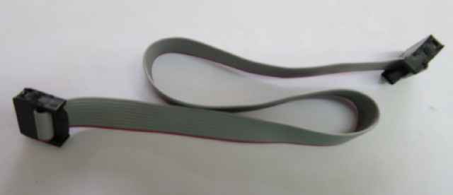 Ribbon Cable 10 pole with plugs - 300mm